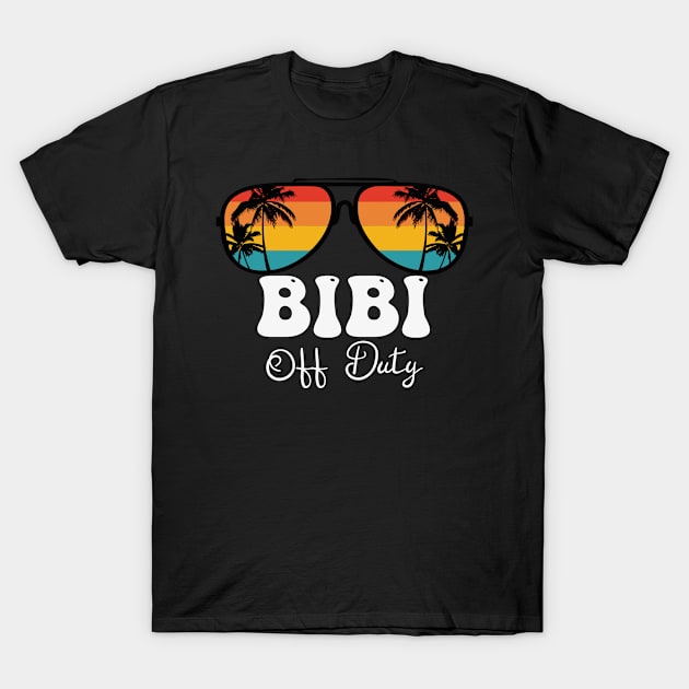 Bibi Women Off Duty Sunglasses Grandma Hello Summer Sunset T-Shirt by TeeaxArt